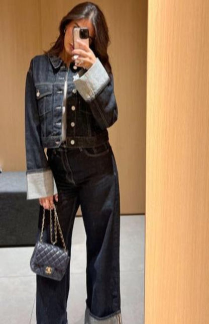DenimAura Tweedelige Dames Set Jeans Outfit Casual Chic Comfort