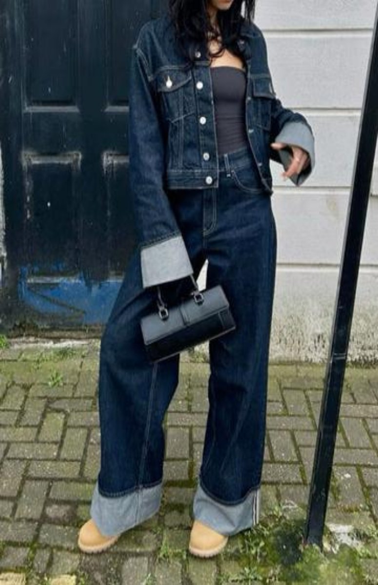 DenimAura Tweedelige Dames Set Jeans Outfit Casual Chic Comfort