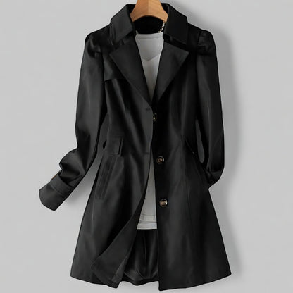 Dames Trenchcoat met Getailleerde Pasvorm en Dubbele Sluiting