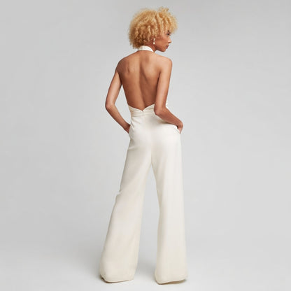 Veloria Wijde Dames Jumpsuit – Casual Effen Zomer Outfit