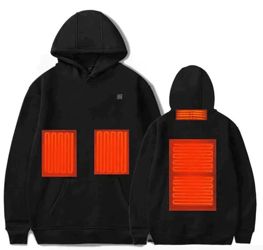 Verwarmde Hoodie Unisex met 3 Warmtestanden – Elektrische Warmtetrui