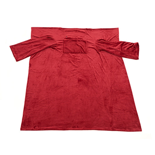 Verwarmbare plaid met mouwen Norvella – fleece deken met borstverwarming