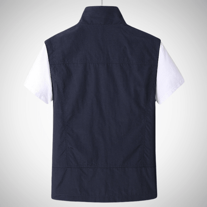 Vento Heren Bodywarmer Utility Vest met Meerdere Zakken