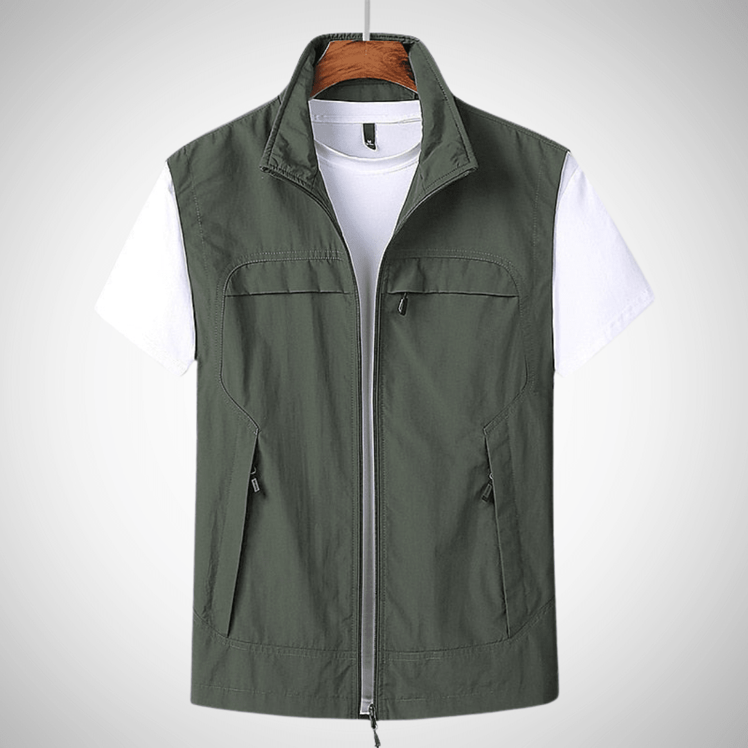 Vento Heren Bodywarmer Utility Vest met Meerdere Zakken