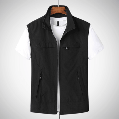 Vento Heren Bodywarmer Utility Vest met Meerdere Zakken