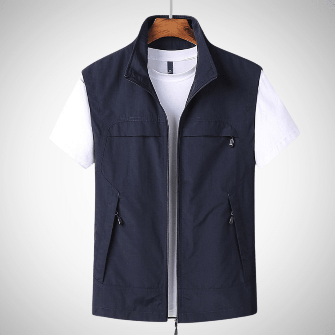 Vento Heren Bodywarmer Utility Vest met Meerdere Zakken