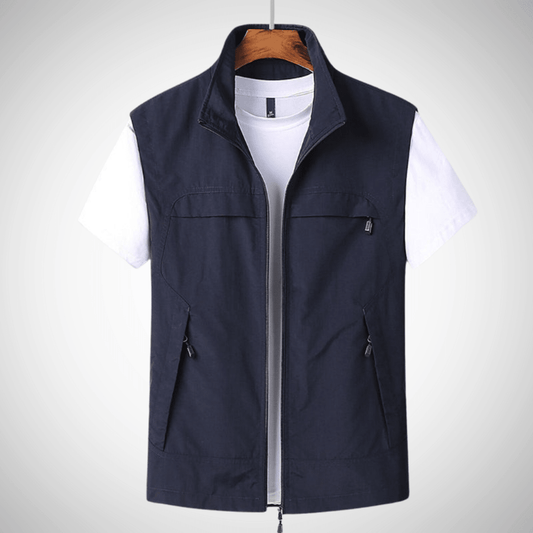 Vento Heren Bodywarmer Utility Vest met Meerdere Zakken