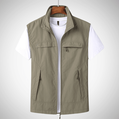 Vento Heren Bodywarmer Utility Vest met Meerdere Zakken