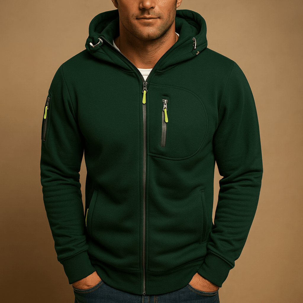 Heren Hoodie RitsFlex – Comfortabele Hoodie met Capuchon