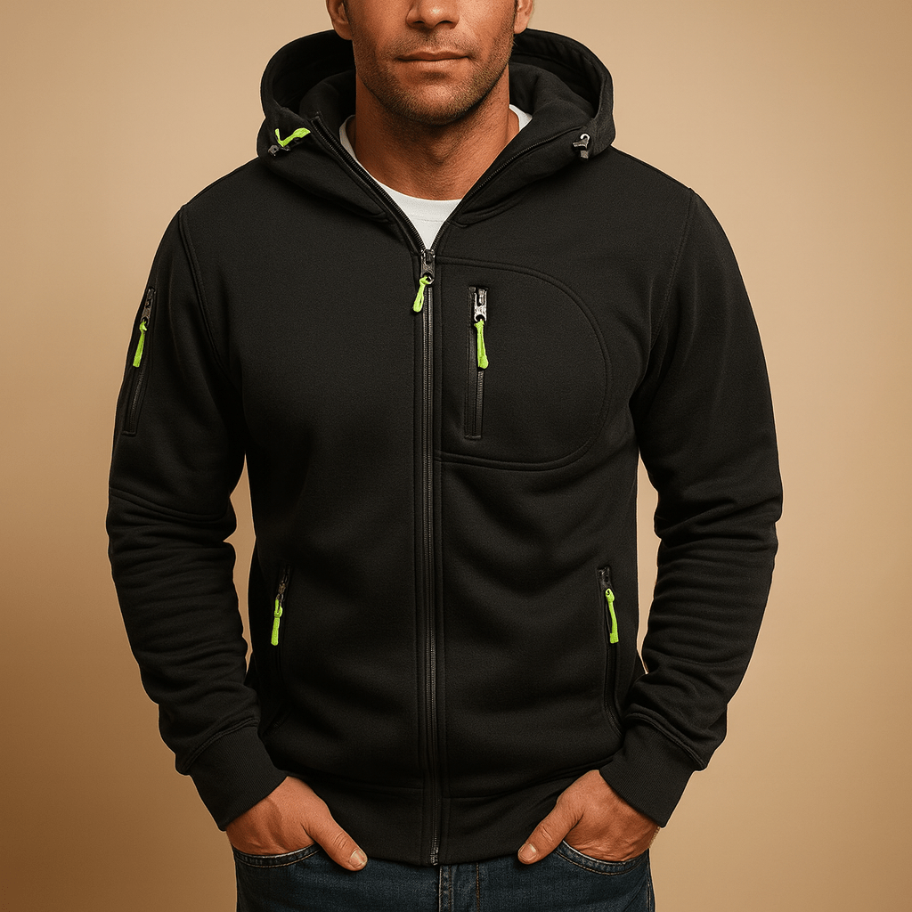 Heren Hoodie RitsFlex – Comfortabele Hoodie met Capuchon