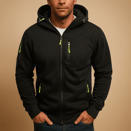 Heren Hoodie RitsFlex – Comfortabele Hoodie met Capuchon