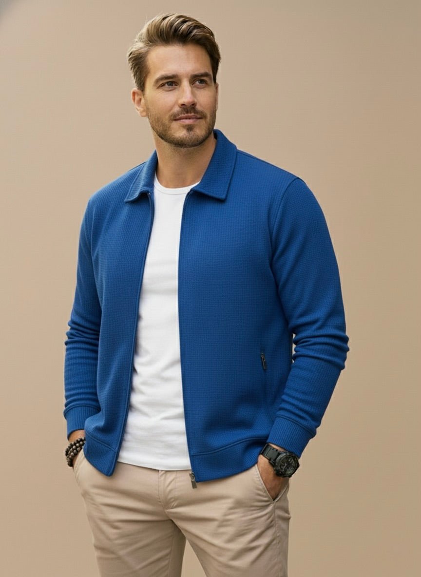 Verano Heren Vest met Opstaande Kraag en Rits Comfortabel