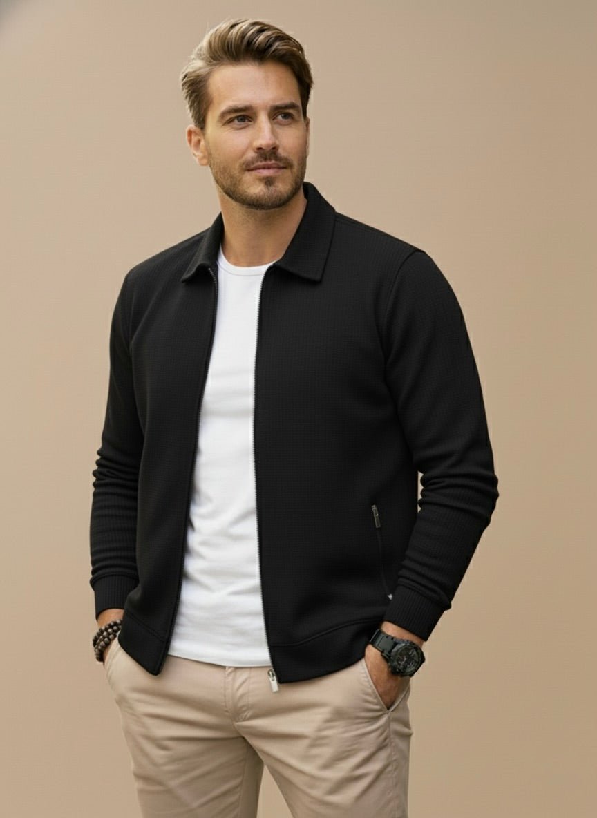 Verano Heren Vest met Opstaande Kraag en Rits Comfortabel