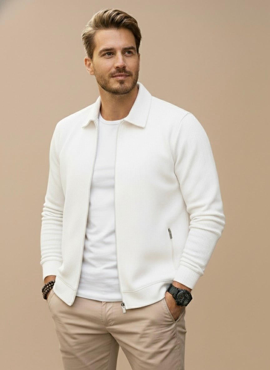 Verano Heren Vest met Opstaande Kraag en Rits Comfortabel