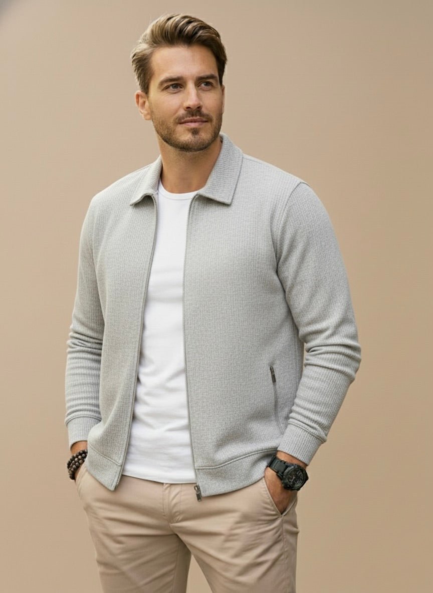 Verano Heren Vest met Opstaande Kraag en Rits Comfortabel