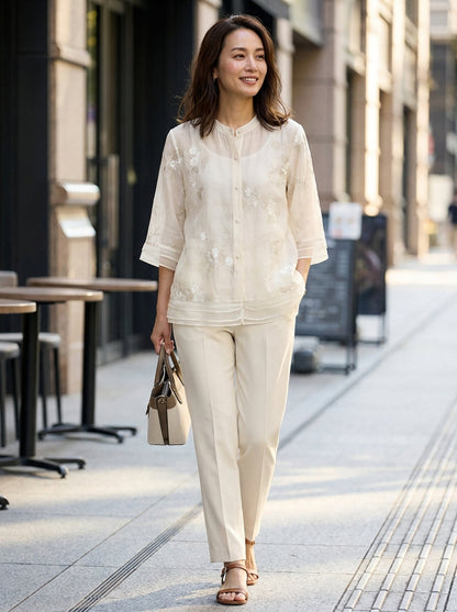 Zomergloed Midi Jurk Dames Gesmokte Taille Vloeiend Zomer Chic