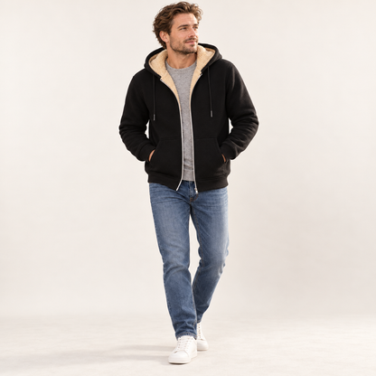 Bramwell Heren Hoodie met Rits en Capuchon – Slim Fit