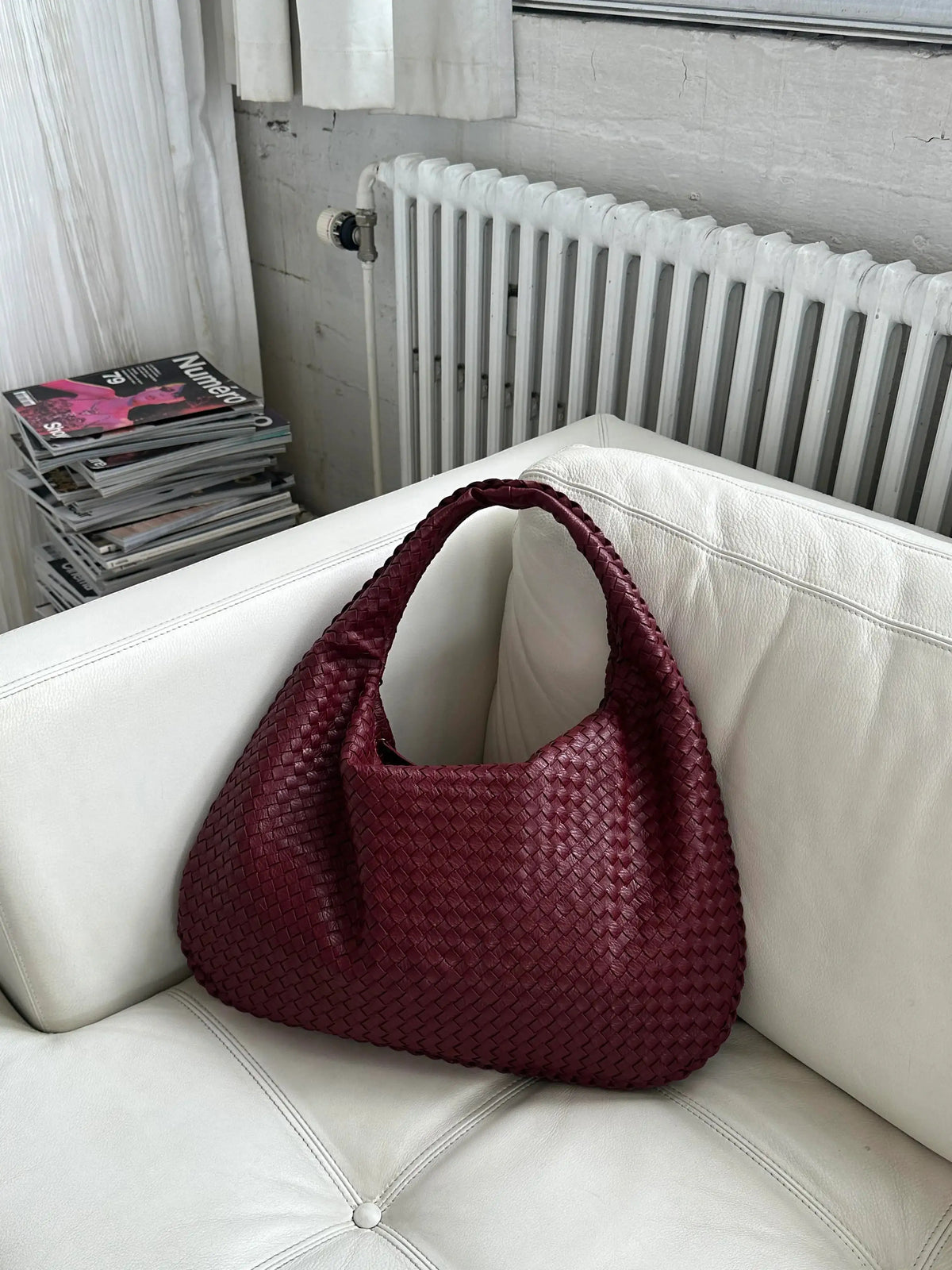 Bordeaux Leren Handtas – Elegante Dames Tas voor Elke Dag