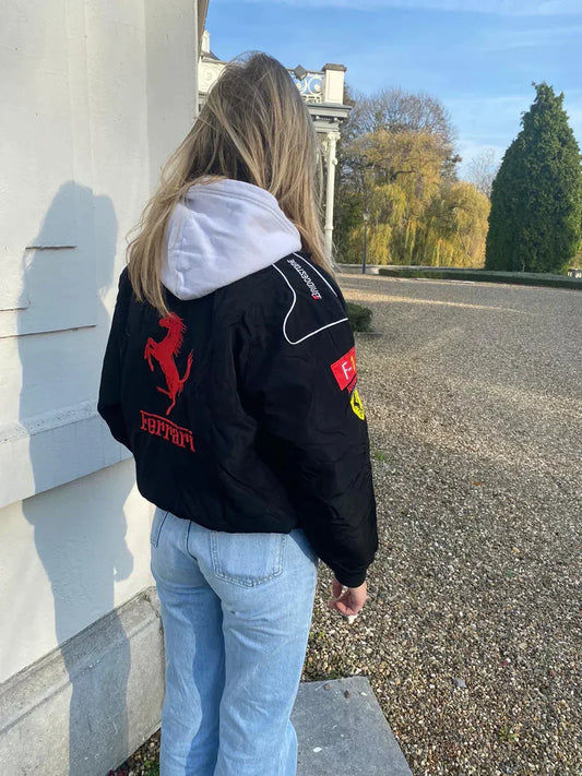 Veyronis Unisex Racerjack – Vintage Sportstijl en Oversized Pasvorm