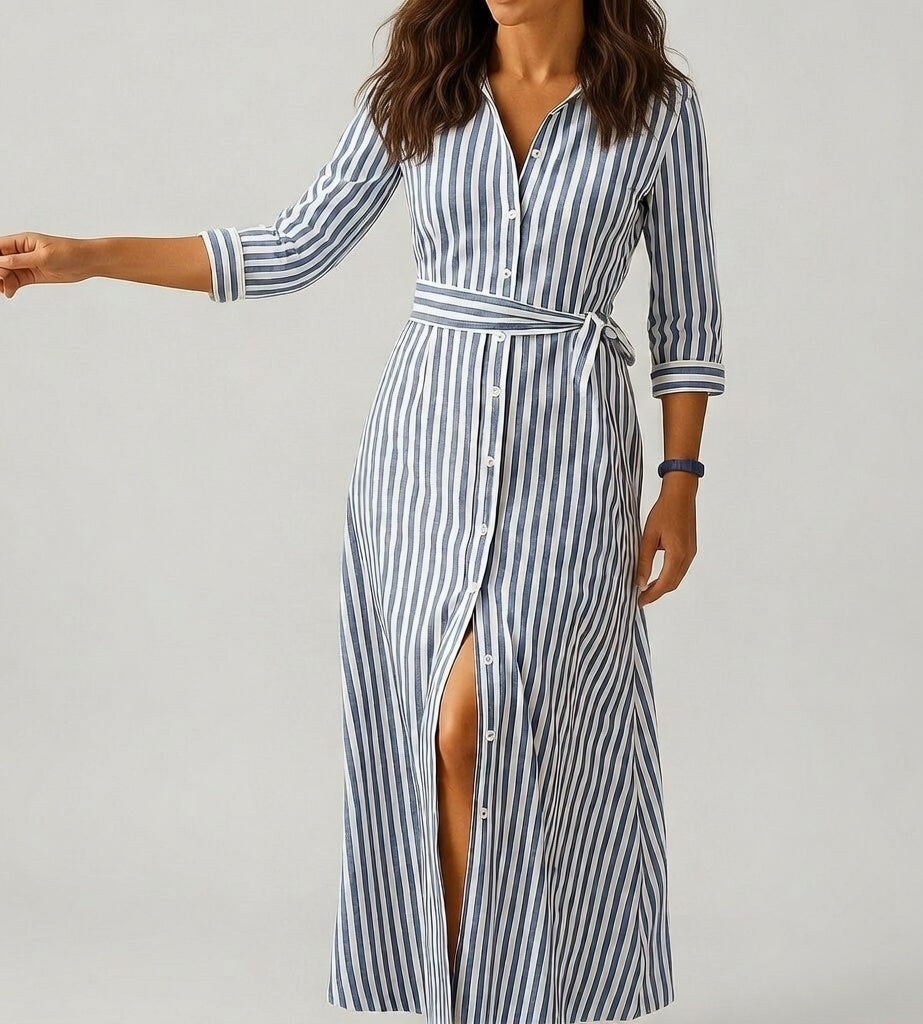 Zomerliva Lange Dames Zomerjurk met Luchtige Pasvorm