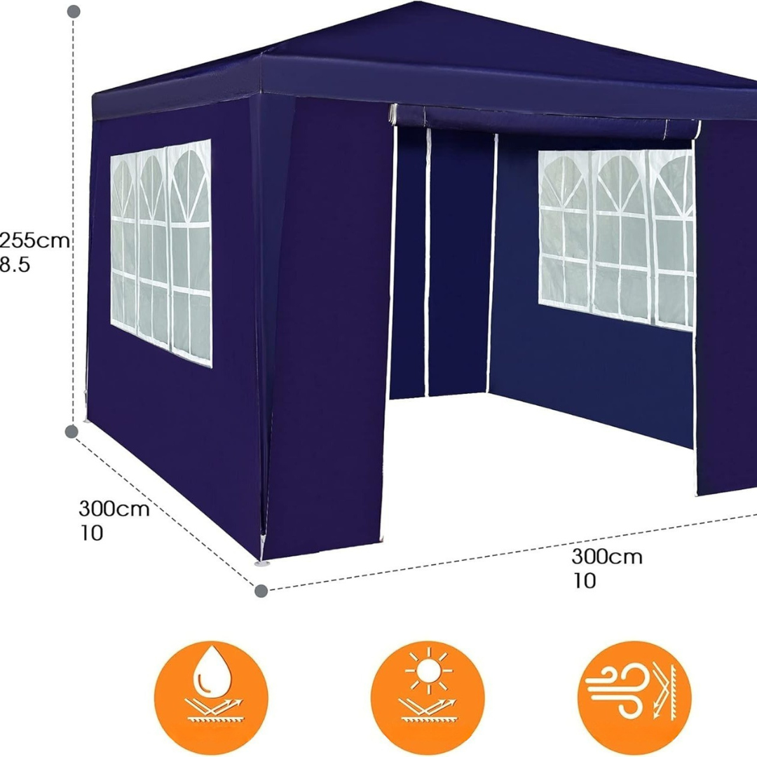 Buiten Waterdichte Paviljoen Tent met Zijkanten