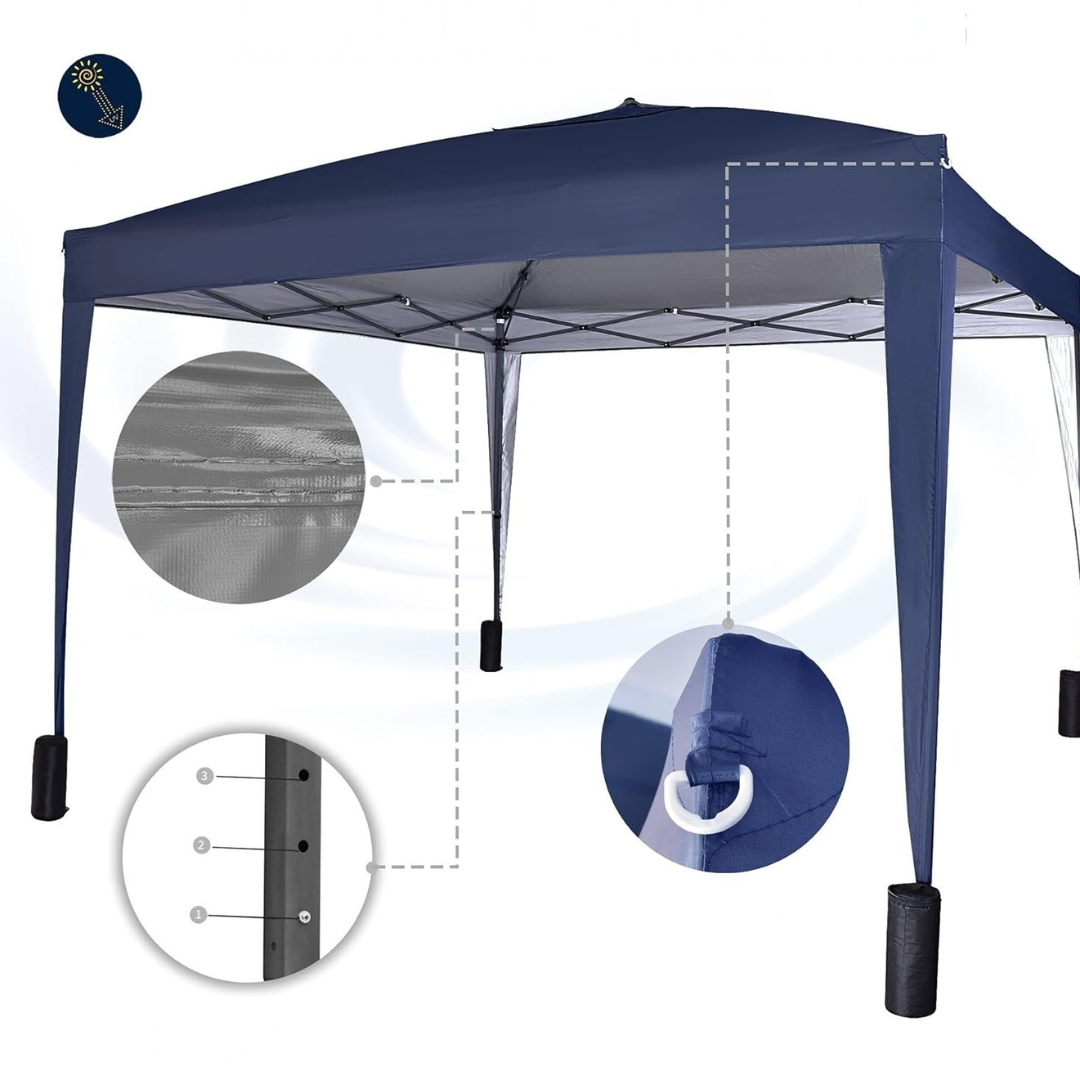 Buiten Waterdichte Paviljoen Tent met Zijkanten