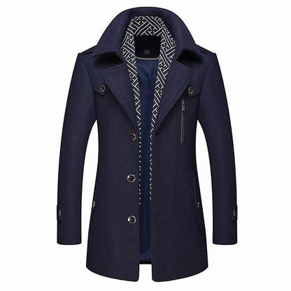 Wolvenberg Klassieke Herenmantel – Warme Slim Fit Winterjas