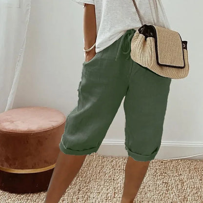 LuchtFlex Dames Short met Stretchstof en Praktische Zakken