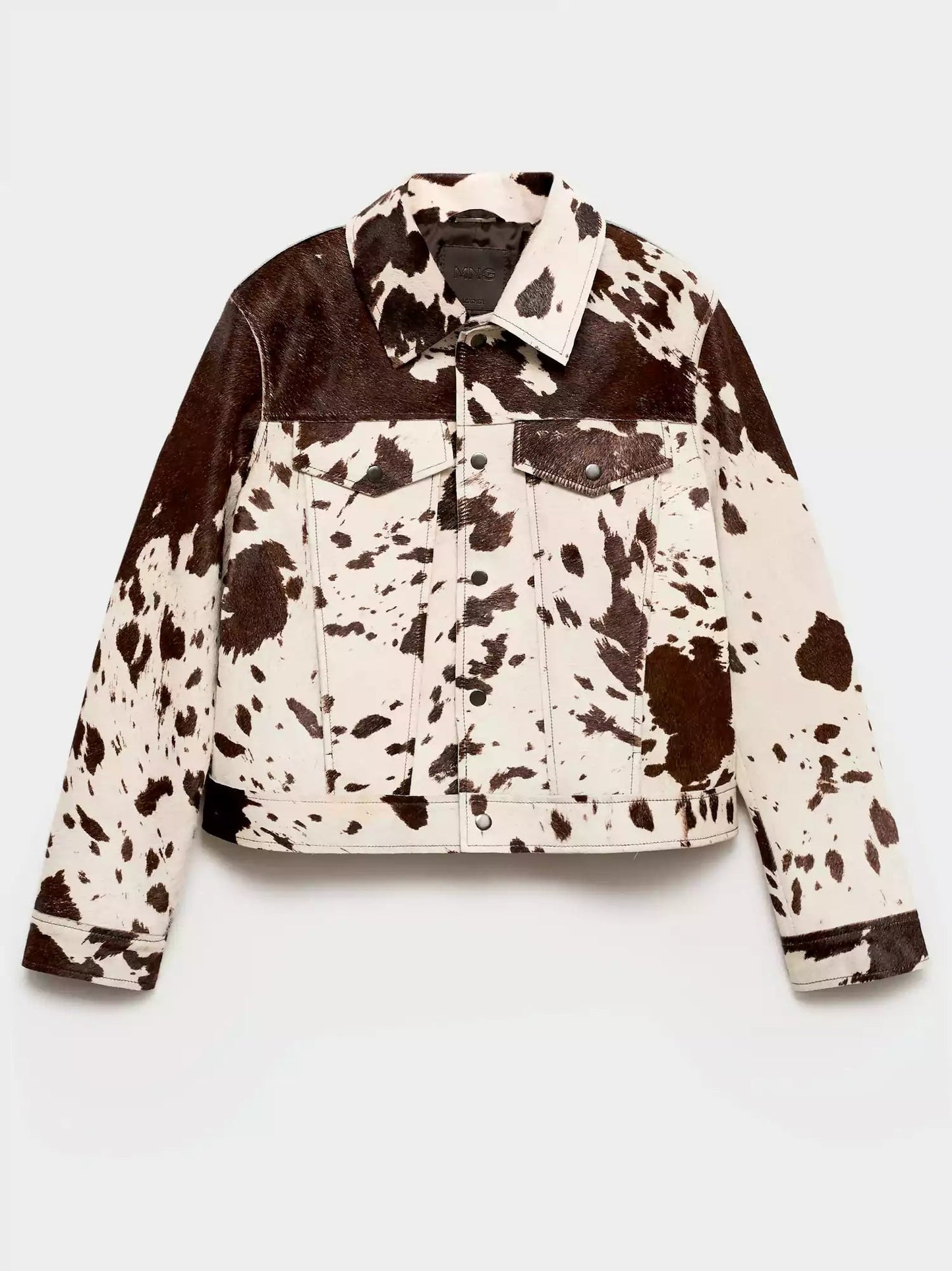 Luna Dames Jasje met Koeienprint – Warm, Trendy & Comfortabel