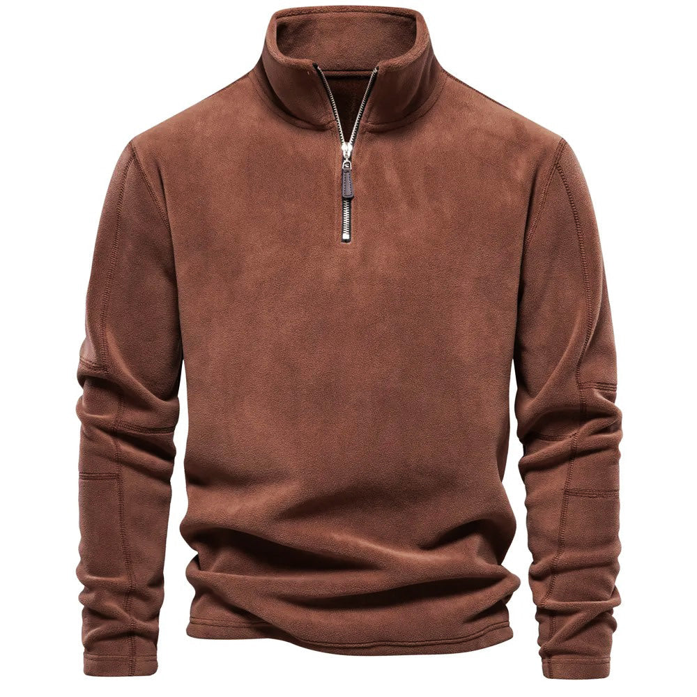 Daan Fleece Trui voor Heren met Hoge Kraag – Warm en Zacht