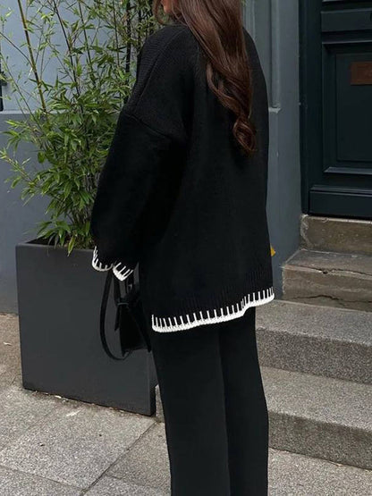 Luna Herfstset Dames – Warme Gebreide Set voor Elke Dag