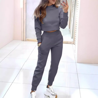 Herfst Warmte Set Dames – Comfortabele Trui en Broek voor Koude Dagen