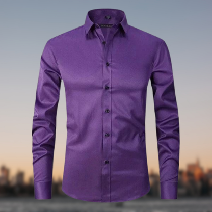 Milan Strijkvrije Herenblouse Comfortabel Kreukvrij Model