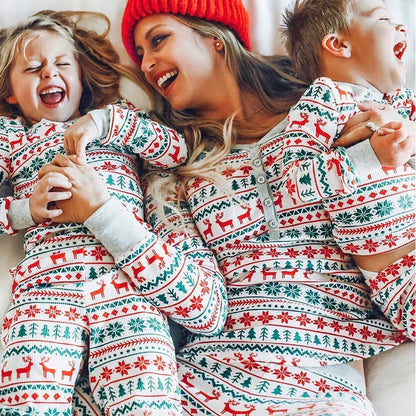 Gezins Kerst Pyjama Set 2-Delig – Matchende Kerstnachtkleding
