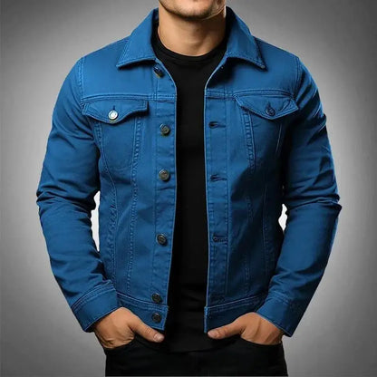 Milan Denim Jas Heren – Comfortabele Katoenen Herfstjas