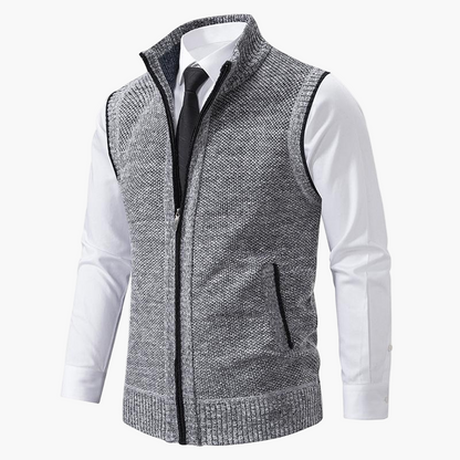 Herenvest Elegant Gebreid – Stijlvol Vest voor Mannen, Perfect voor Werk & Vrije Tijd