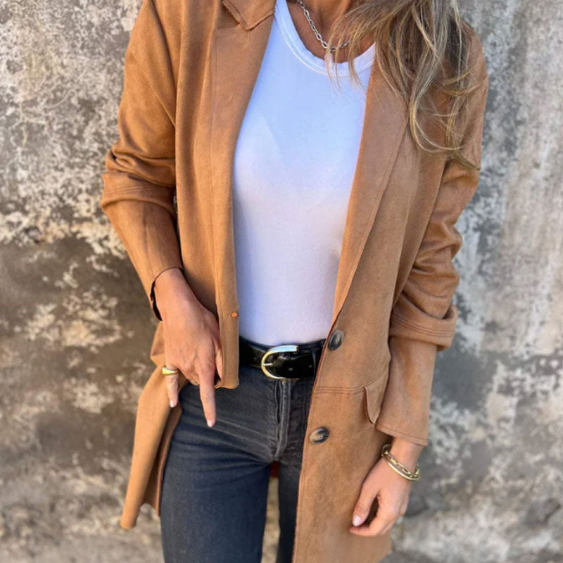 Velaire Dames Trenchcoat – Warme Elegante Mantel voor Herfst