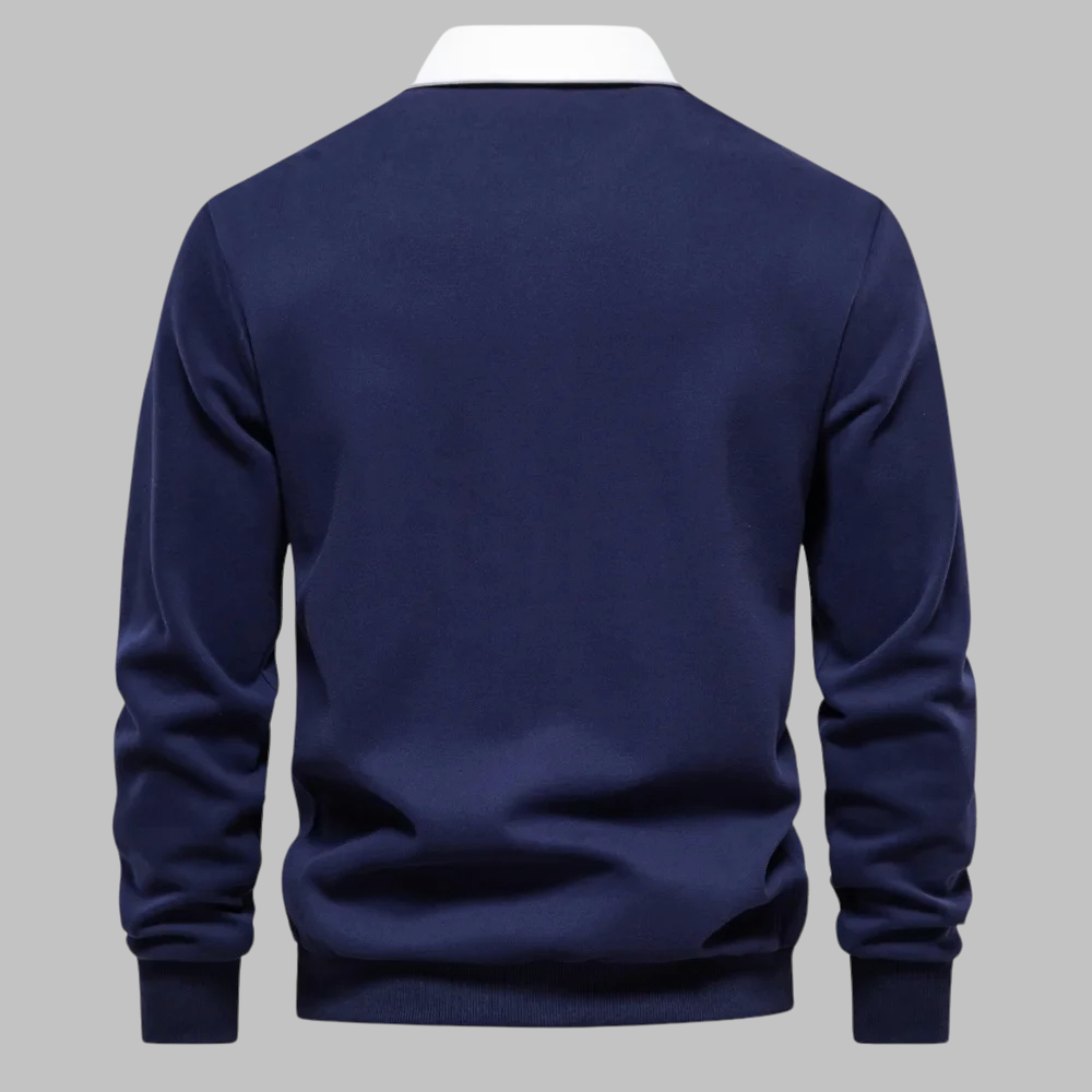 Elegante Heren Polosweater Lodewijk met Comfortabele Pasvorm