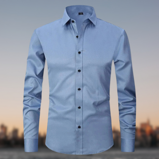 Milan Strijkvrije Herenblouse Comfortabel Kreukvrij Model