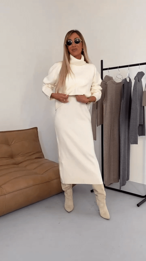 Lunara Dames Set – Elegante Warme Herfst- en Winterkleding