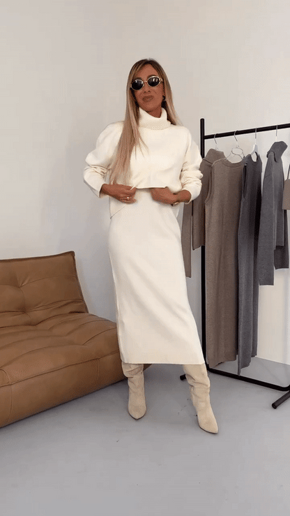 Lunara Dames Set – Elegante Warme Herfst- en Winterkleding