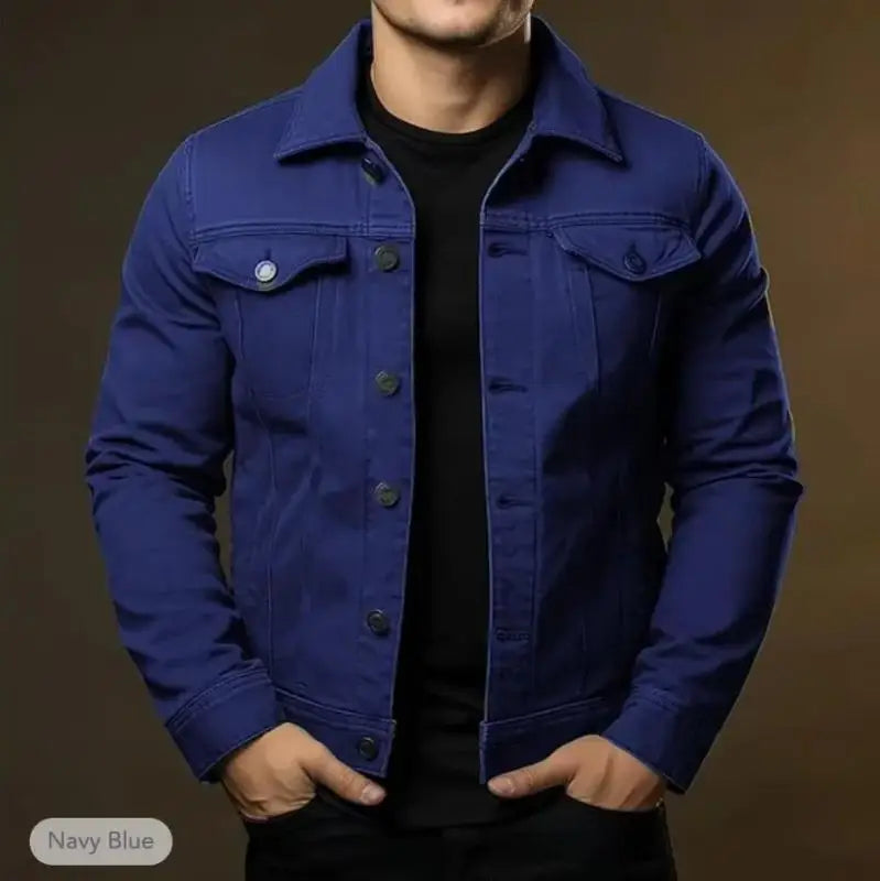 Milan Denim Jas Heren – Comfortabele Katoenen Herfstjas