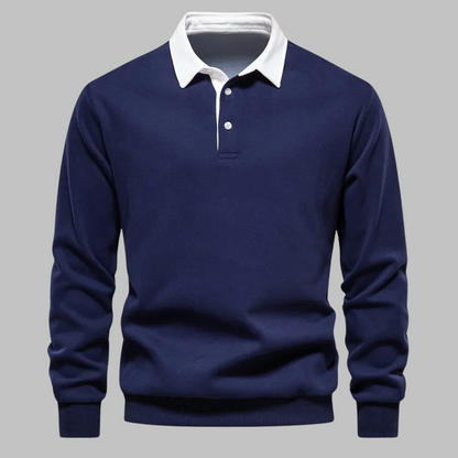 Elegante Heren Polosweater Lodewijk met Comfortabele Pasvorm