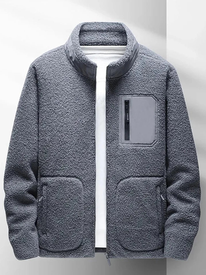 Norvian Heren Fleecejas – Warme Teddy Jas voor Herfst