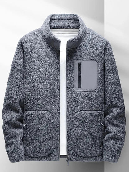 Norvian Heren Fleecejas – Warme Teddy Jas voor Herfst