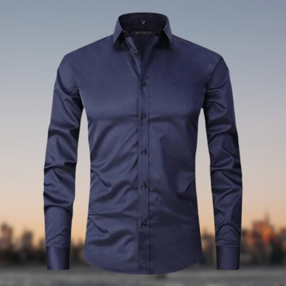 Milan Strijkvrije Herenblouse Comfortabel Kreukvrij Model