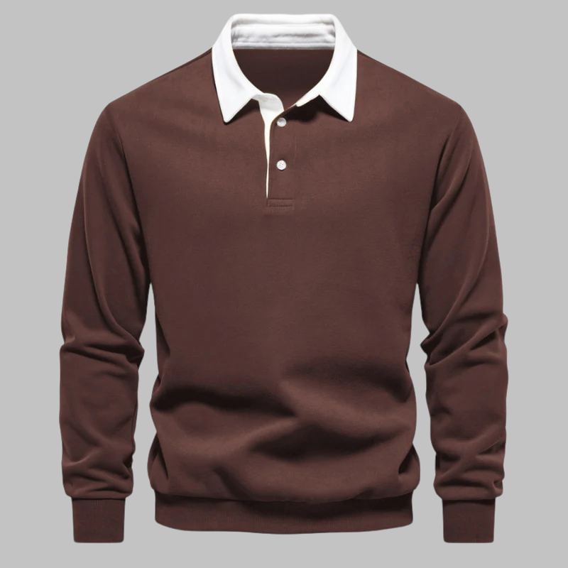 Elegante Heren Polosweater Lodewijk met Comfortabele Pasvorm