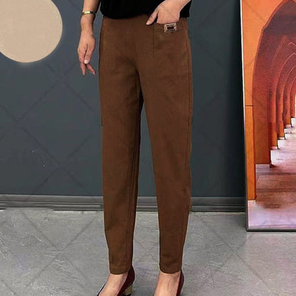 Lunara Katoenen Damesbroek met Elastische Taille en Comfortabele Pasvorm