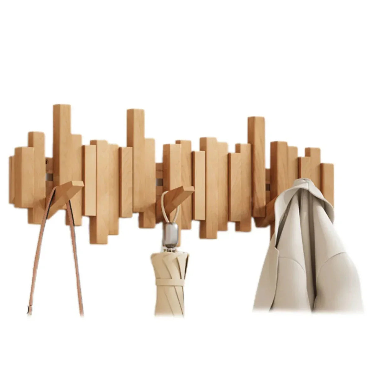 Wandkapstok met Haken – Minimalistisch Ontwerp voor de Hal