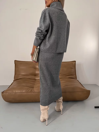 Lunara Dames Set – Elegante Warme Herfst- en Winterkleding
